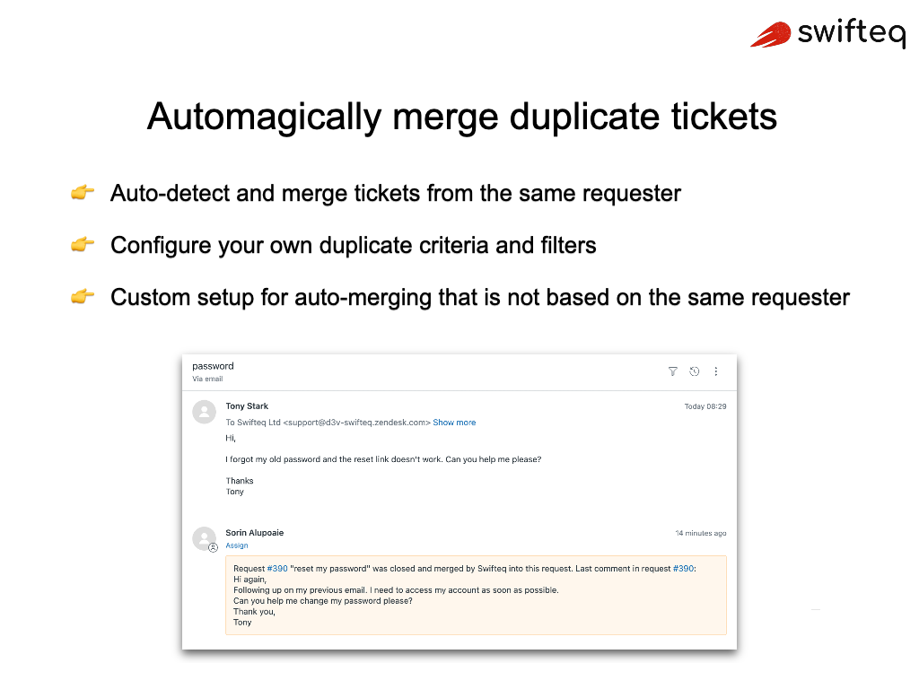 Merge Duplicate Tickets screenshot 1